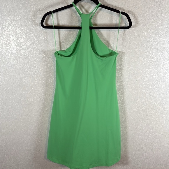 Susan Monaco Lovebird Green Halter Mini Dress Racerback Size Small NWT - Picture 3 of 7